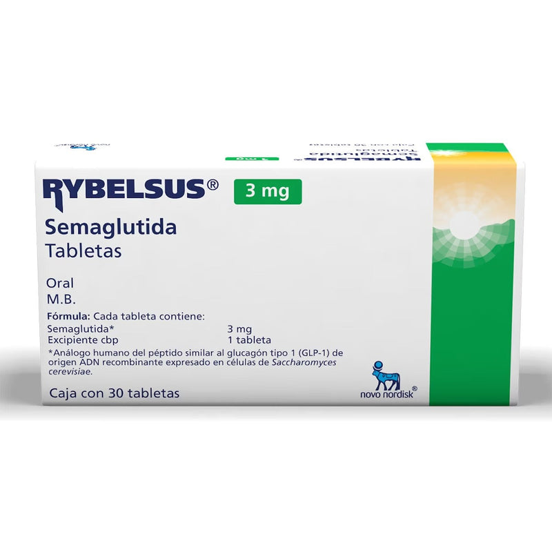 Rybelsus Semaglutida 3mg Novo Nordisk 30 Comprimidos