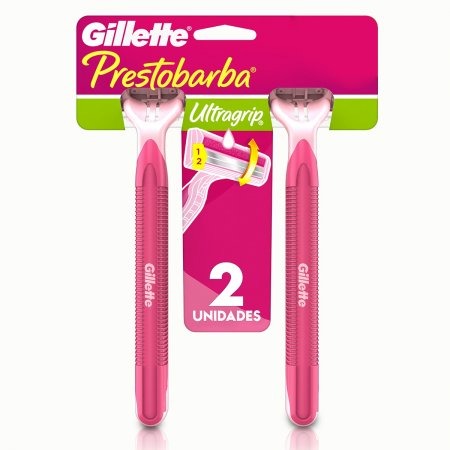 Aparelho de Depilar Feminino Gillette Prestobarba Ultragrip com 2 unidades