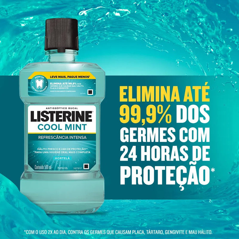 Enxaguante Bucal Listerine Cool Mint Refrescancia Intensa 1L